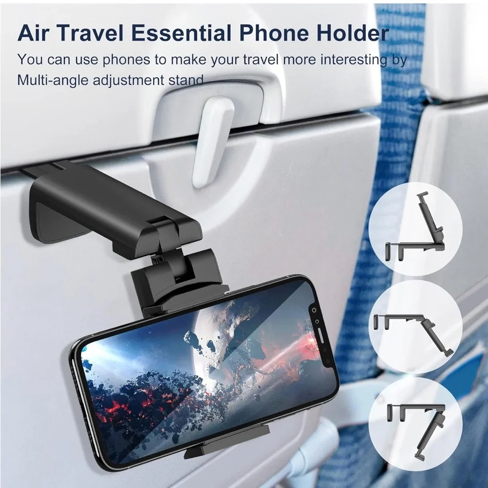 Black Travel Phone Mount Holder